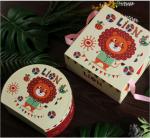 Colorful Chocolate Candy Box , Candy Gift Box With Ribbon Tassel Decoration