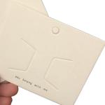 Brief Earring Necklace Jewelry Display Cards Printing Fashion Designs