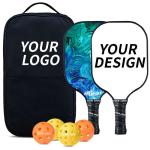 USAPA Game Practice Fiberglass Pickleball Paddle with Lightweight PP Honeycomb