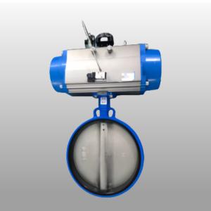 China Pneumatic Butterfly Valve DN25-1000 with Rack Pinion Actuator on sale