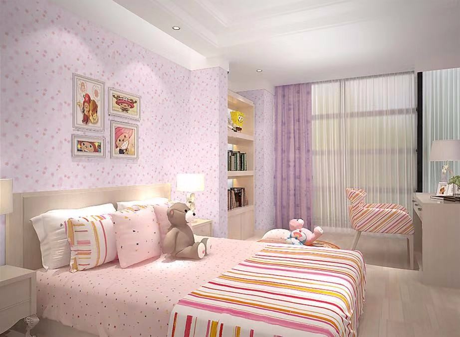 Pink Bedroom Self Adhesive Floral Wallpaper Soundproof Botanical Peel And Stick Wallpaper