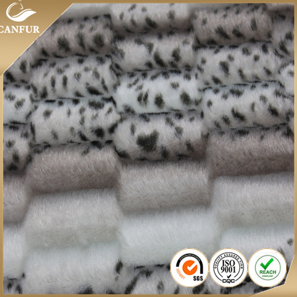 160cm Width Printed Polyester Long Hair Fur Fabric PV Plush for Toy Crafting Supplies