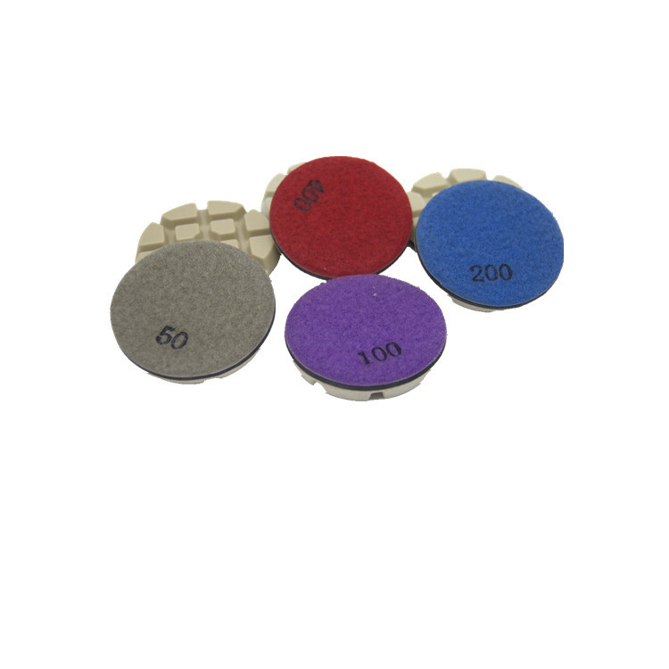 Resin Bond Transitional Diamond Toolings 80mm Dry Diamond Polishing Pads