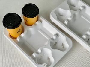 China 4 Cup Pulp Fiber Drink Carrier Biodegradable Compostable wholesale