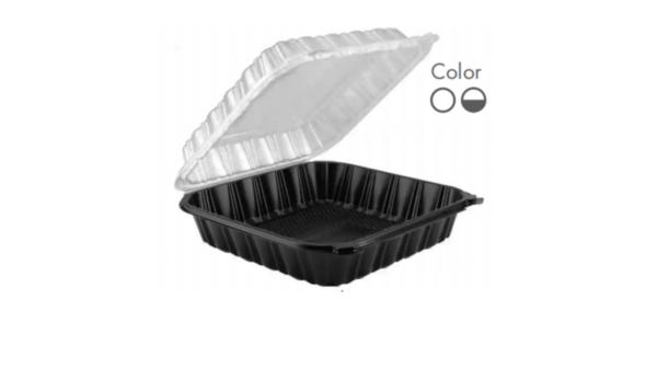 Transparent/ Black Transparent Disposable Food Box Microwave Safe Feature,PP