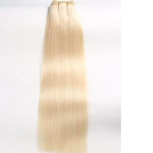 China Doulde Drawn Blonde Hair Color Silky Straight Brazilian Hair Extension wholesale