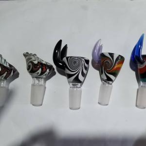 China Overstock Glass Water Bong Bowl 18mm Or 14mm Size Mix Colors wholesale