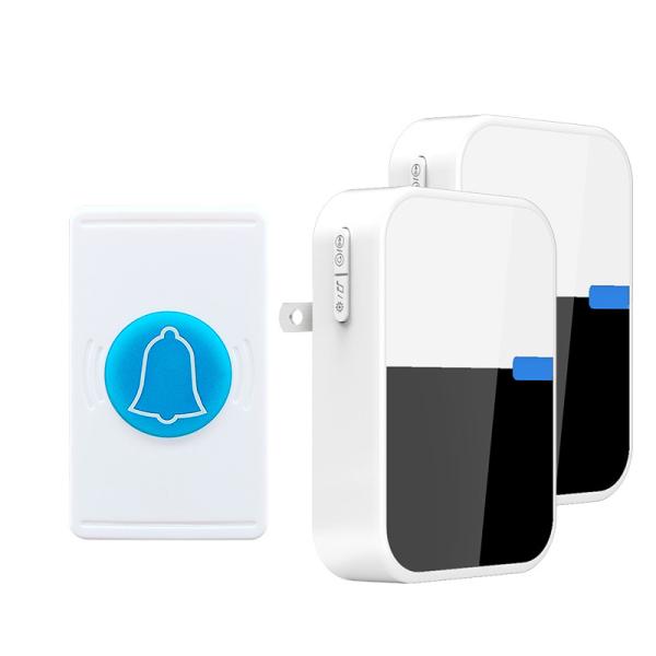 AA Battery Wireless Waterproof Doorbell Remote Reception 90x60x25mm Waterproof