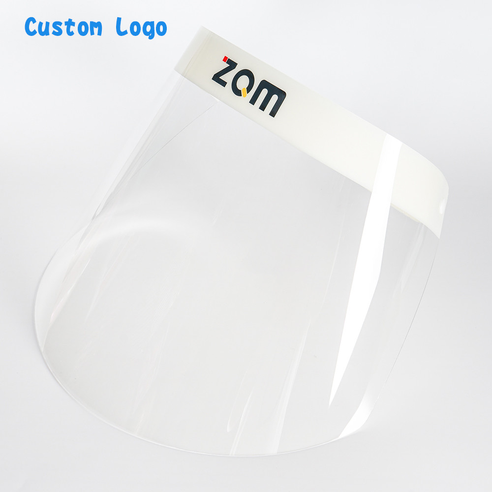 Double Side Anti Frog Anti Splash Material PET Clear Visor Custom Logo Safety Splash Dental Face Shield