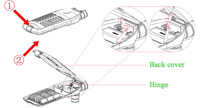 Ultra Brightness 4000K Led Road Lamp 150W Energy Saving -10~15° Angle Adjustable