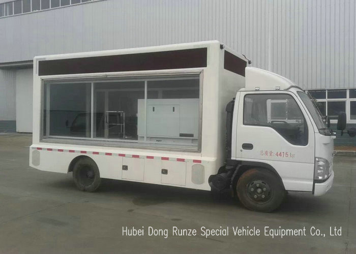 ISUZU Mobile LED Billboard Truck With Scrolling Light Box For Sales Promotion AD
