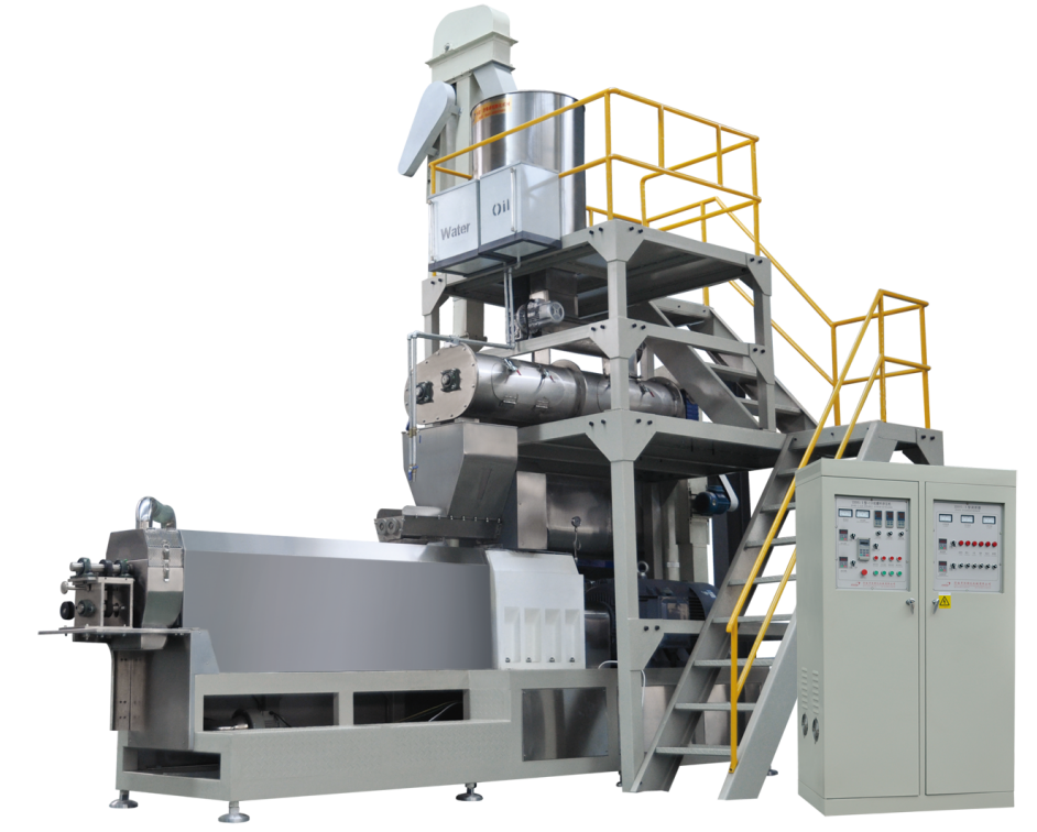 Silvery Floating And Sinking Fish Feed Pellet Extruder Machinery With High Technology