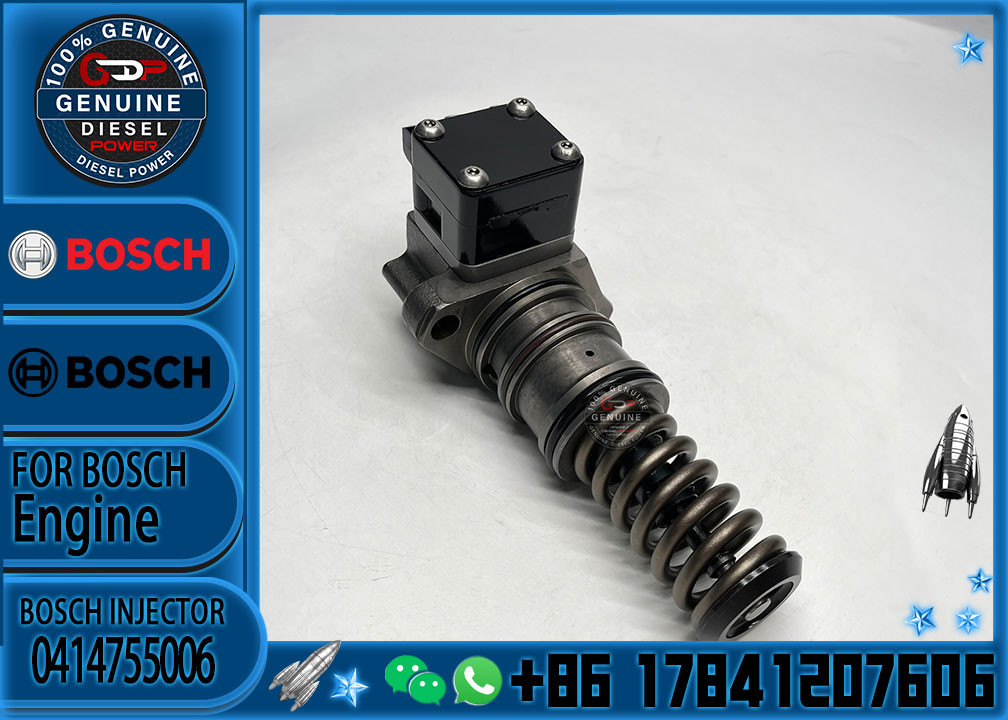 Common Rail Fuel Injector 0414755006 for DAF CF 9.2d 12.13d Engine PE XE-C Euro Engine