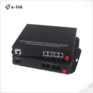 China 4-Ch F/O Telephone Converter, FXO/FXS, FC, 20km wholesale