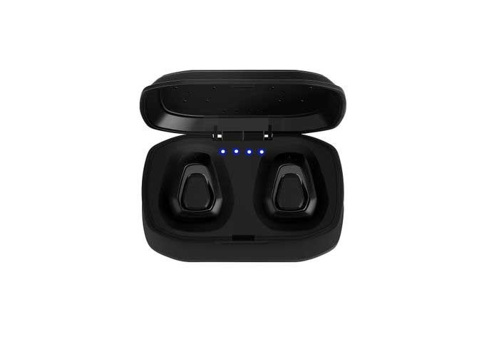 Metal Siliver Color True Wireless Stereo Earbuds 8mm Size Hi-Fi Stereo Speaker