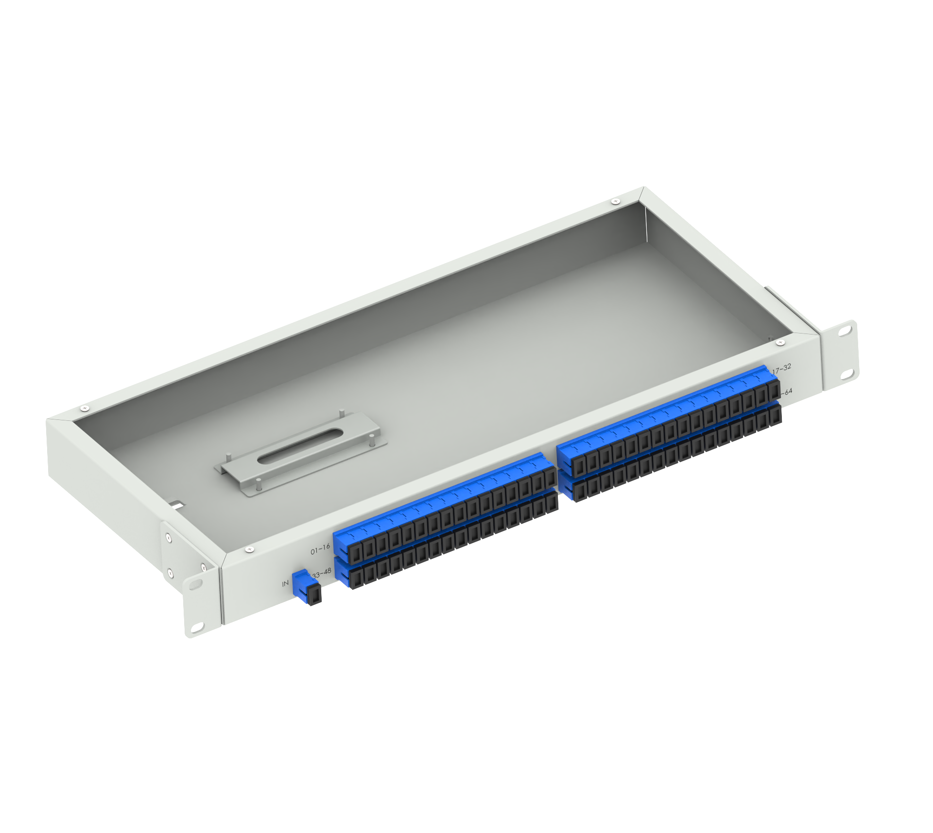 Data Center 19inch Fiber Optic Equipment SC UPC Type Optical Splitter Panel 5 Offered