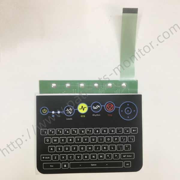 GE MAC2000 ECG Machine Keypad With ECG Button Film Assembly Parts Replacement For Medical Equipment