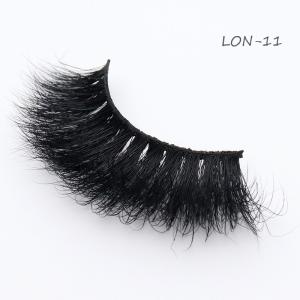 China Full Strip Fluffy Mink Lashes , Wispy 22mm Mink Lashes wholesale