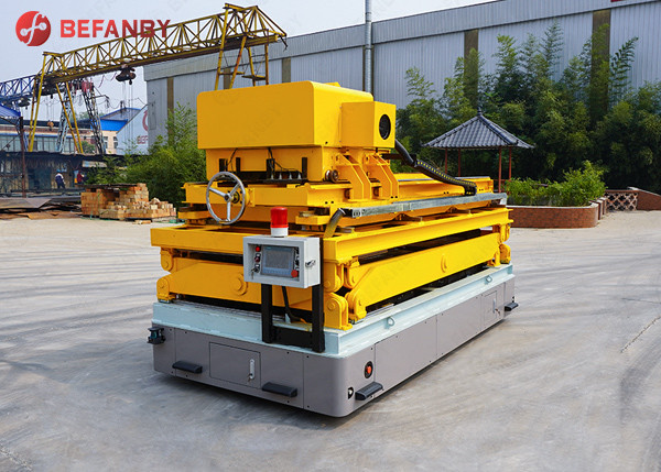 Vehicle Handling 20m/Min Q235 Trackless Transfer Cart