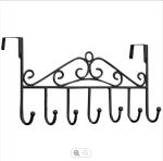 17 Inches Metal Door Hanger Hook Clothing 7 Hook Coat Rack