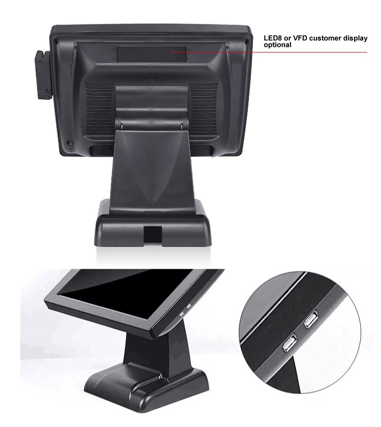 15 inch Resistive None Flat Touch Screen POS Terminal Top Choice for Country Markets