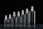 Square 300ml Plastic Cosmetic Bottles With Sprayer Cleansing Water Toner