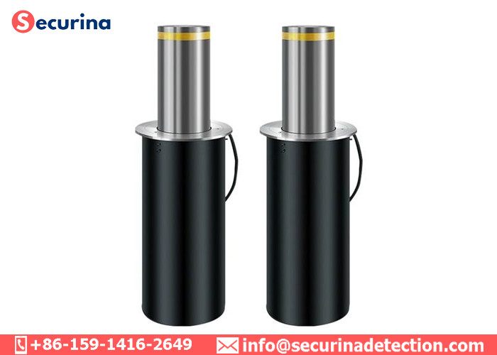 Automatic Outdoor Security Bollards Hydraulic Pressure Technologies Remote Control