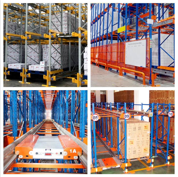 High Density Storage Radio Shuttle Pallet Runner Rack System For Supermarket / Storage