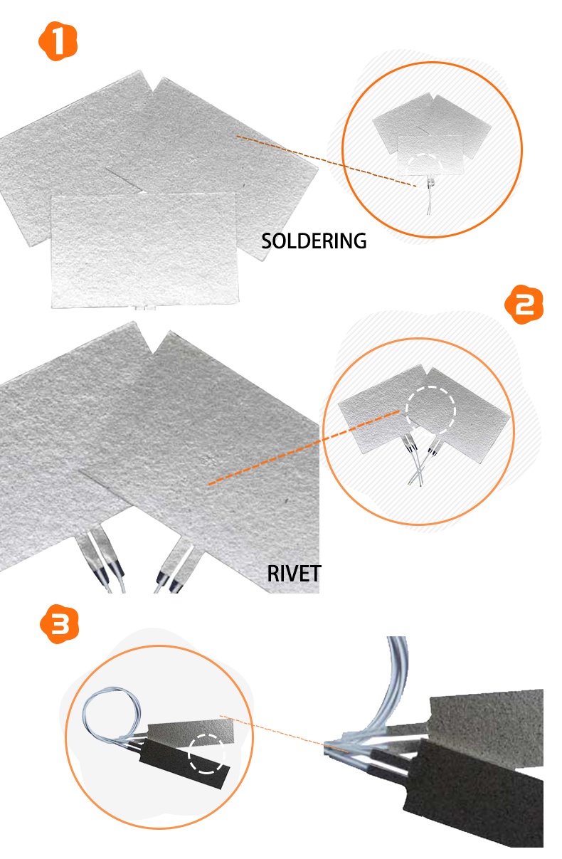 Plastic Processing 380 Degree 1000 Watts Mica Sheet Flat Heating Element