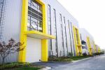 Standard PVC Exterior Industrial Sectional Doors With Single Phrase , Vertical
