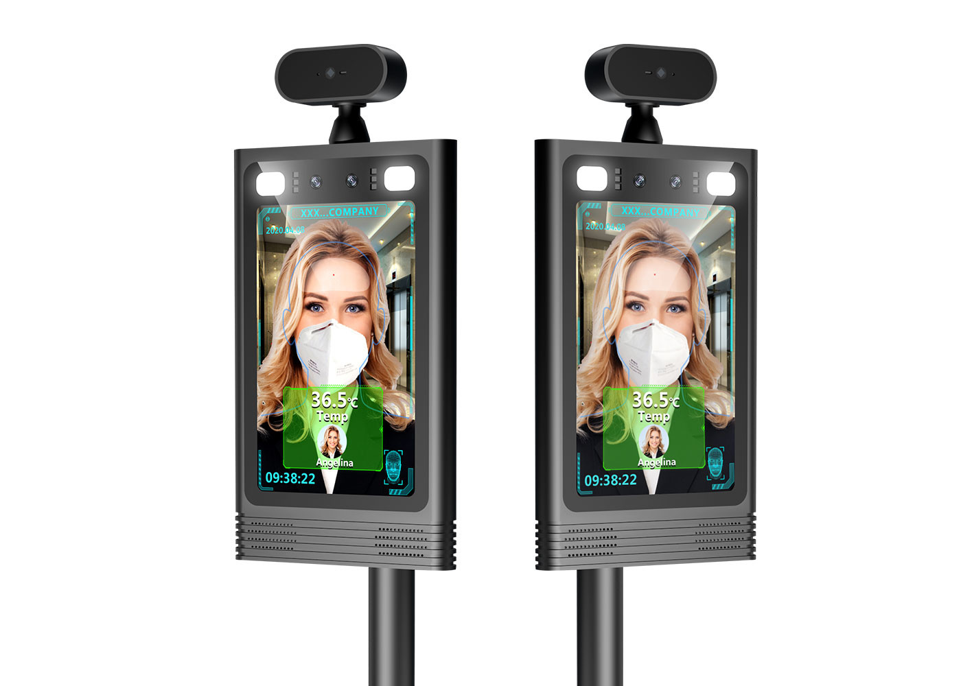 Face Recognition Access Control 18W Infrared Thermal Scanner
