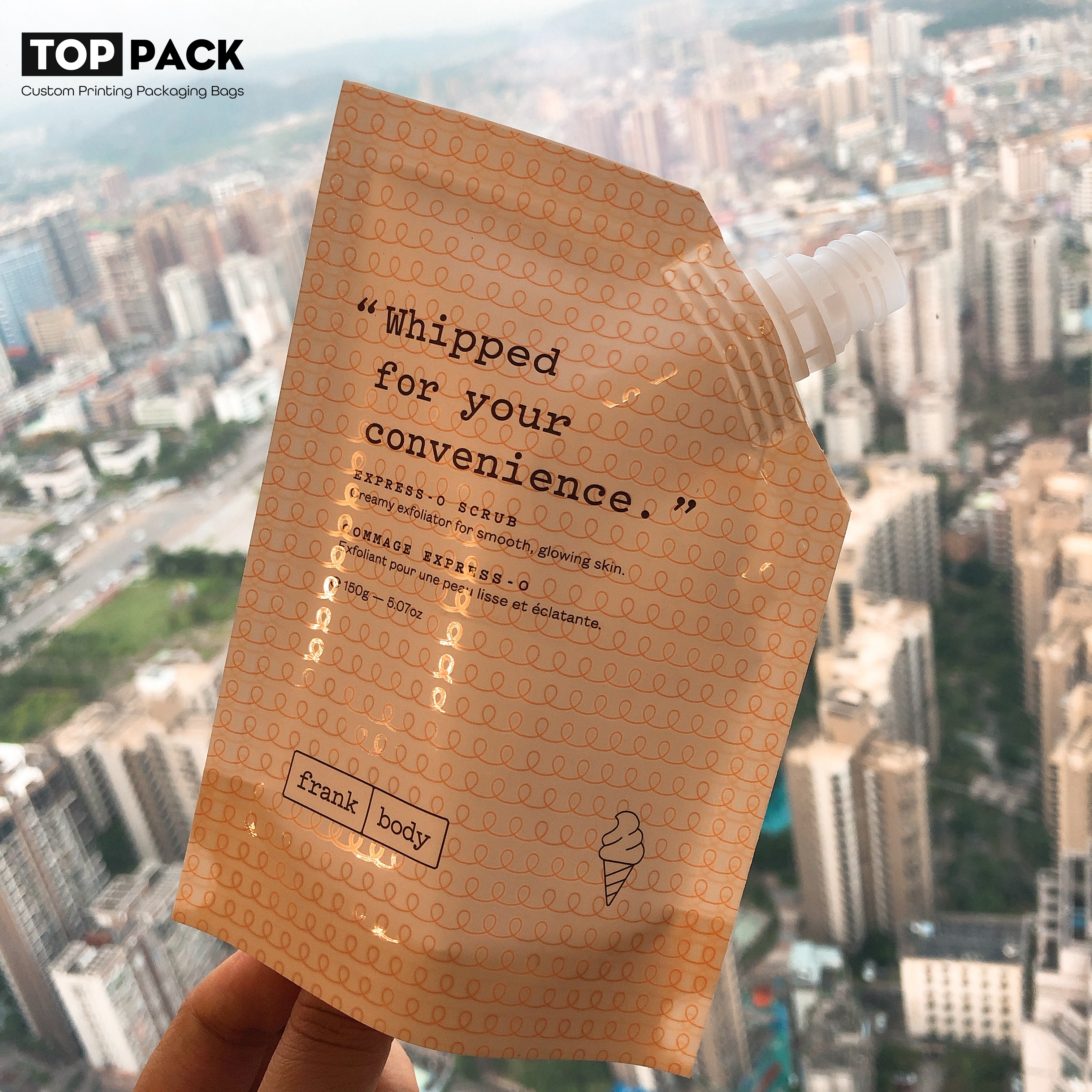 2oz pillow packaging custom print popcorn snack bags