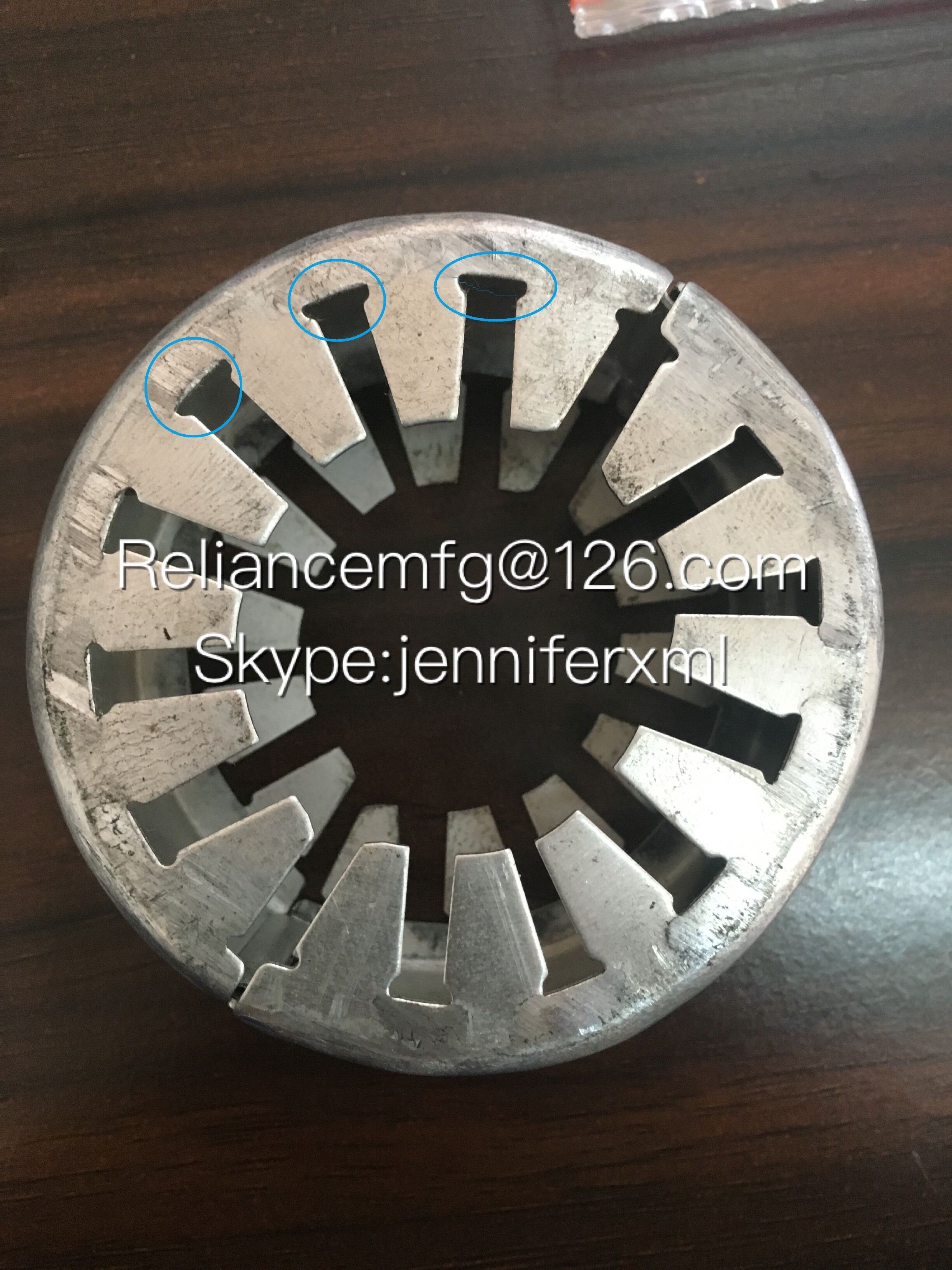 Embedded Fin Tube Machine Circular Spacer Boxes , OD 25.4mm 31.75mm 38.1mm