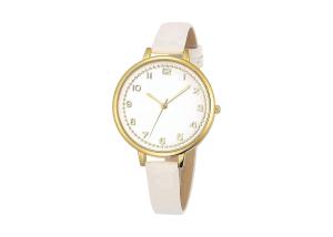 China Genuine Leather Timeless Stainless Steel Women Watches Water Resistant wholesale