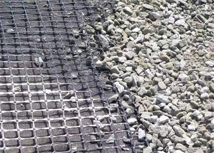Raw Material Polypropylene Plastic Color Black Length 50m Biaxial Plastic Geogrid