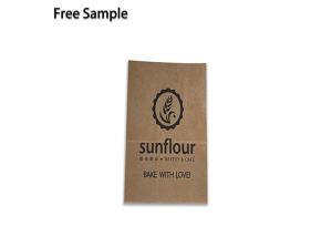 China Kraft Paper Offset Printing Bakery Packaging Bags For Food on sale