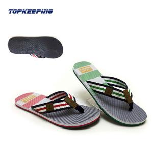 China Colorful Weaving Strap Eva Flip Flop Men TPR Flip Flop wholesale