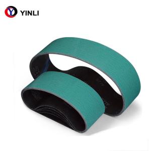China High Tensile Strength Abrasive Sanding Belt , 80 Grit Sanding Belt Green wholesale