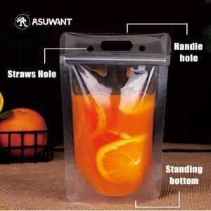 China Fruit Juice Liquid PET Metallized Liner Stand Up Zipper Bags wholesale