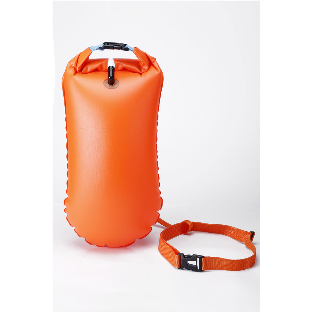 Lightweight Orange 28L Inflatable Swimming Buoy Open Water Tow Float