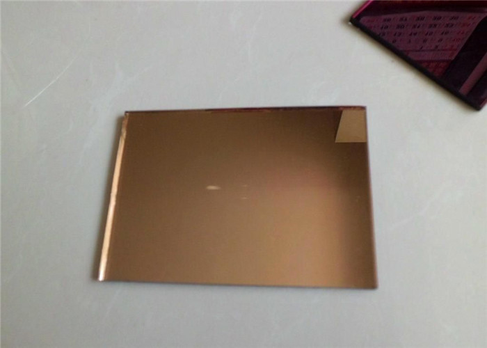 Clear / Tinted / Colored Mirror Glass , Aluminum Mirror Sheet For Decoration