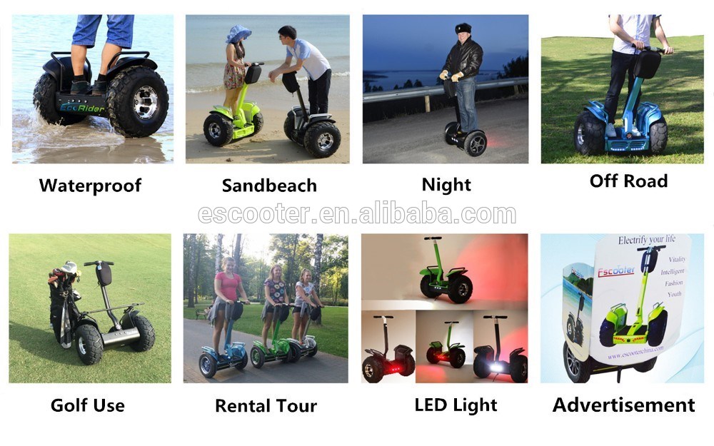 Top quality EcoRider electric chariot X2 , personal transporter off road scooter