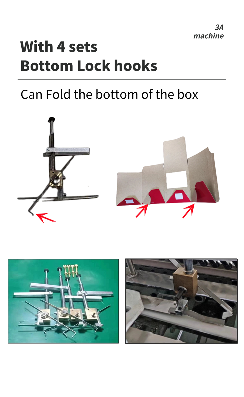 Easy to Operate CQT-900 Folding Boxes Machine Crash Lock Bottom Folder Gluer Machine Paper Folder Machine