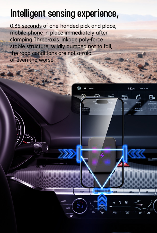 Starry Night Light Wireless Iphone Car Charger For Small Screen Mobiles