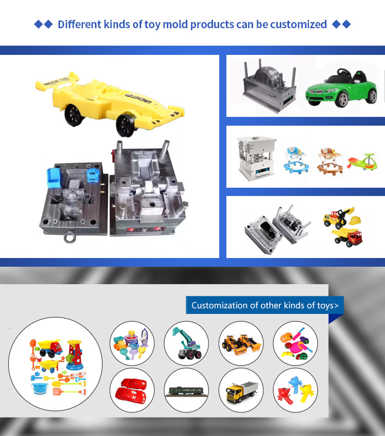 Custom Surface Plastic Injection Molding Mold For Children Toys or Car Parts