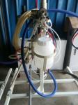 resin spray machine with fiber chopper