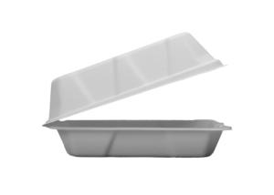 China 8×8 Inches Meal Clamshell Biodegradable Takeout Containers wholesale