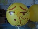 Amazing Round Inflatable Advertising Balloon Attractive Smile Design