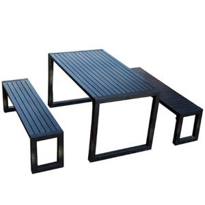 China L180W80H75cm Patio Park Tables And Chairs wholesale