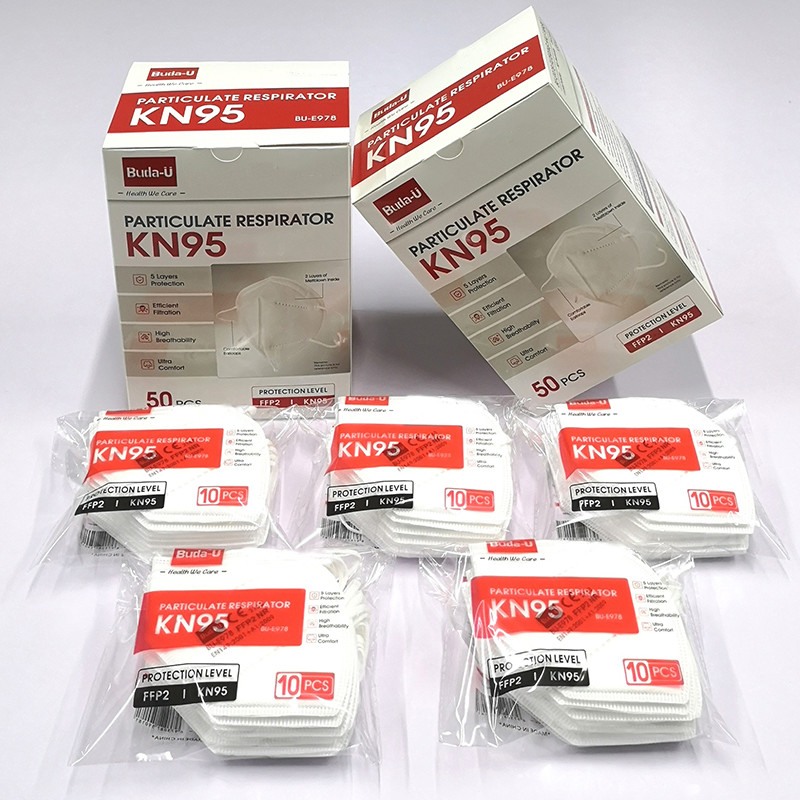 Comfortable Lining KN95 Particulate Respirator Mask USA EUA KN95 With Earloop